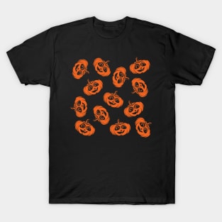 Cute Pumpkin Halloween Pattern T-Shirt